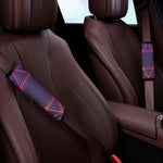Geometric Star of David Print Car Seat Belt Covers