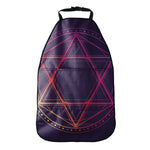 Geometric Star of David Print Car Seat Organizers