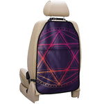 Geometric Star of David Print Car Seat Organizers