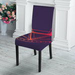 Geometric Star of David Print Dining Chair Slipcover