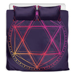 Geometric Star of David Print Duvet Cover Bedding Set
