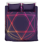Geometric Star of David Print Duvet Cover Bedding Set