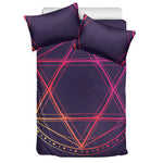 Geometric Star of David Print Duvet Cover Bedding Set