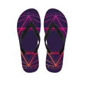 Geometric Star of David Print Flip Flops