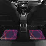 Geometric Star of David Print Front and Back Car Floor Mats
