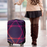Geometric Star of David Print Luggage Cover