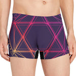 Geometric Star of David Print Men's Boxer Briefs