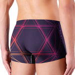 Geometric Star of David Print Men's Boxer Briefs