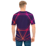 Geometric Star of David Print Men's T-Shirt