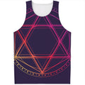 Geometric Star of David Print Men's Tank Top