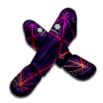 Geometric Star of David Print Muay Thai Shin Guard