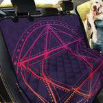 Geometric Star of David Print Pet Car Back Seat Cover