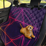 Geometric Star of David Print Pet Car Back Seat Cover