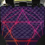 Geometric Star of David Print Pet Car Back Seat Cover
