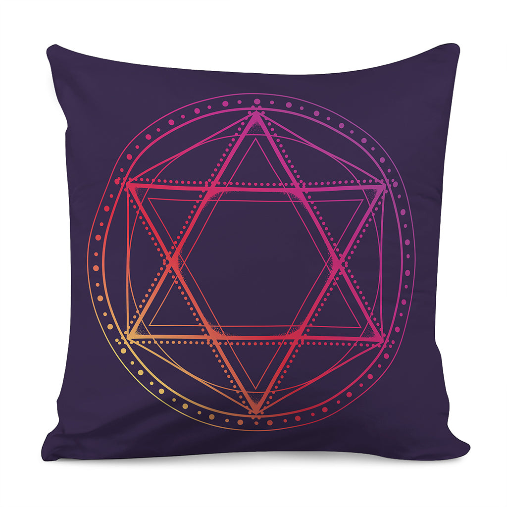 Geometric Star of David Print Pillow Cover
