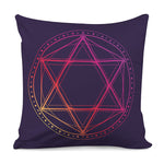 Geometric Star of David Print Pillow Cover
