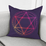 Geometric Star of David Print Pillow Cover