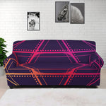 Geometric Star of David Print Sofa Cover