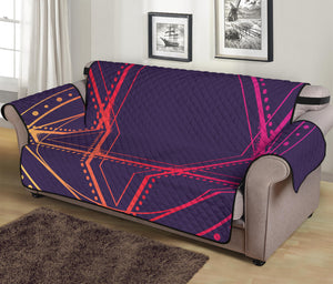 Geometric Star of David Print Sofa Protector