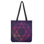 Geometric Star of David Print Tote Bag