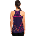 Geometric Star of David Print Women's Racerback Tank Top