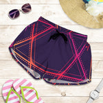 Geometric Star of David Print Women's Shorts