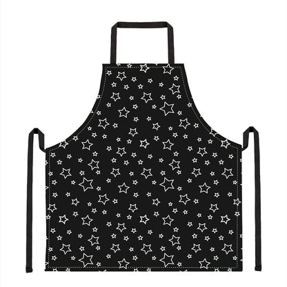 Geometric Star Pattern Print Apron