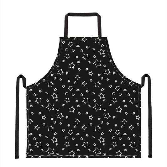 Geometric Star Pattern Print Apron