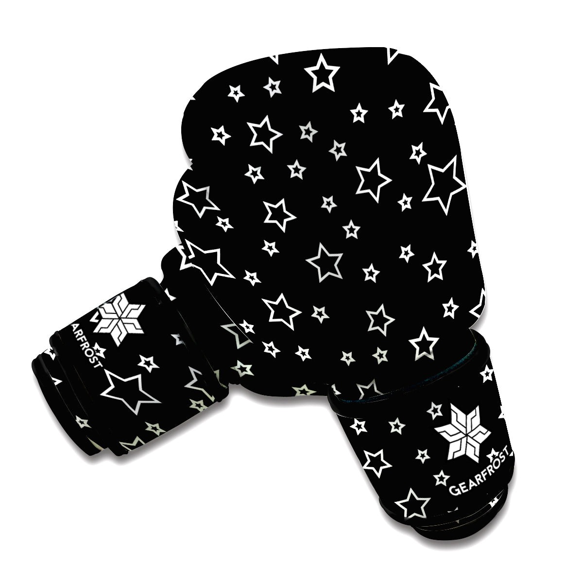 Geometric Star Pattern Print Boxing Gloves