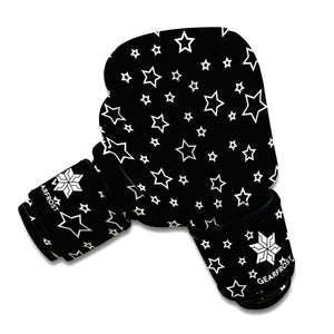 Geometric Star Pattern Print Boxing Gloves