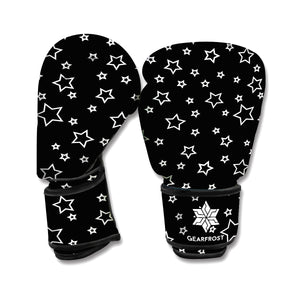 Geometric Star Pattern Print Boxing Gloves