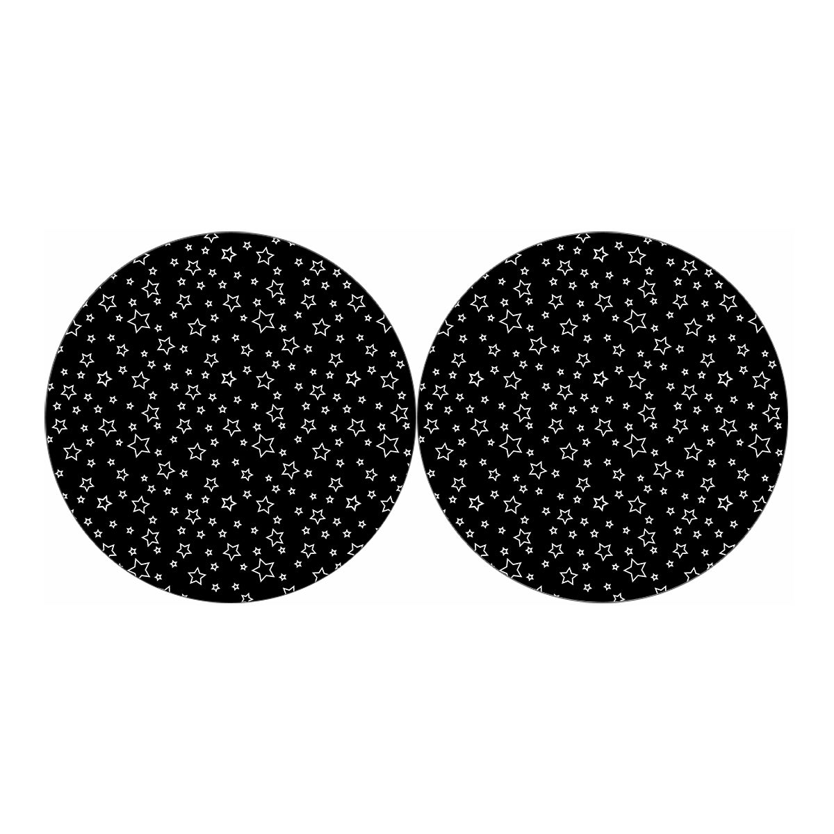 Geometric Star Pattern Print Car Coasters