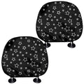 Geometric Star Pattern Print Car Headrest Covers