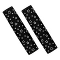 Geometric Star Pattern Print Car Seat Belt Covers
