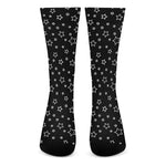 Geometric Star Pattern Print Crew Socks