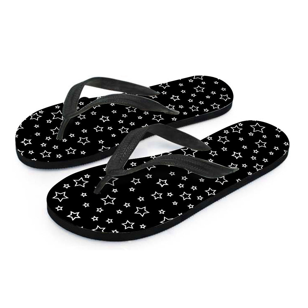 Geometric Star Pattern Print Flip Flops