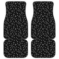 Geometric Star Pattern Print Front and Back Car Floor Mats