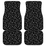 Geometric Star Pattern Print Front and Back Car Floor Mats