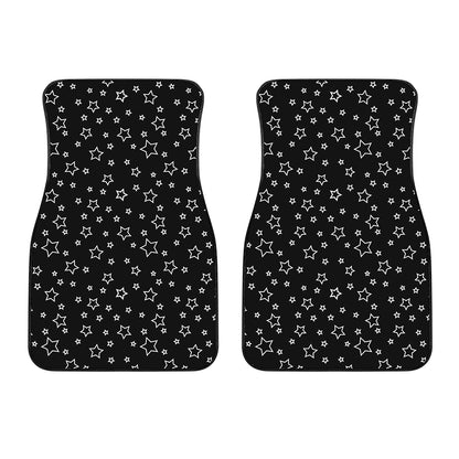 Geometric Star Pattern Print Front Car Floor Mats