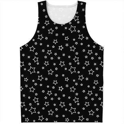 Geometric Star Pattern Print Men's Tank Top