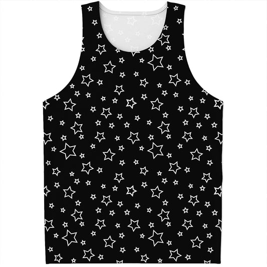 Geometric Star Pattern Print Men's Tank Top
