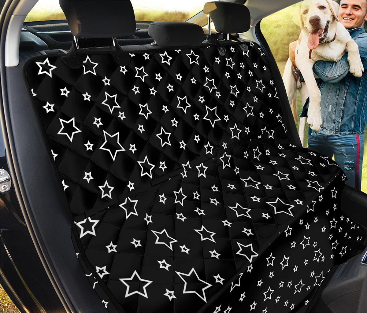 Geometric Star Pattern Print Pet Car Back Seat Cover