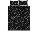 Geometric Star Pattern Print Quilt Bed Set