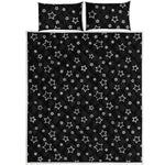 Geometric Star Pattern Print Quilt Bed Set