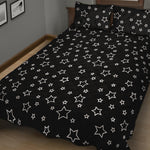 Geometric Star Pattern Print Quilt Bed Set