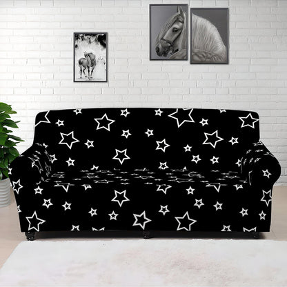 Geometric Star Pattern Print Sofa Cover