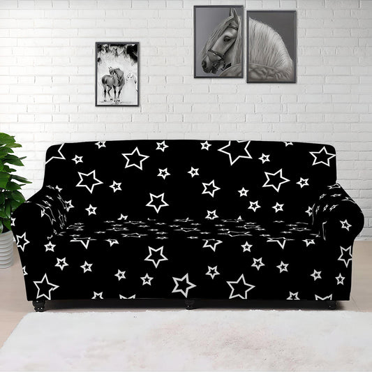 Geometric Star Pattern Print Sofa Cover