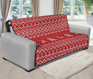 Geometric Xmas Knitted Pattern Print Futon Protector