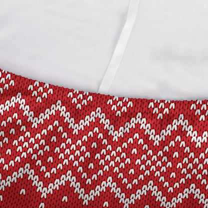Geometric Xmas Knitted Pattern Print Sofa Cover