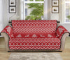 Geometric Xmas Knitted Pattern Print Sofa Protector